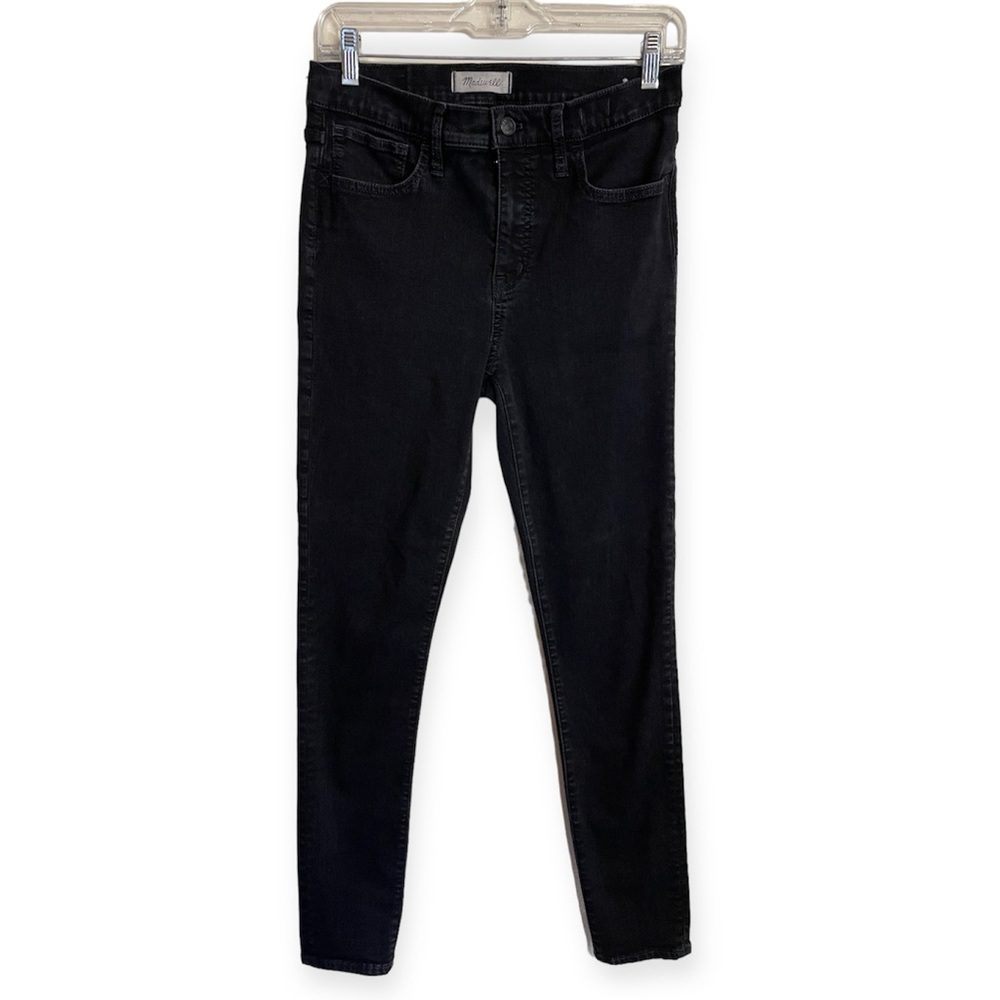 Madewell Roadtripper Black High Rise Skinny Jeans 28 Tall Stretch